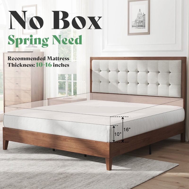 Behka Upholstered Platform Bed (NO TEST)